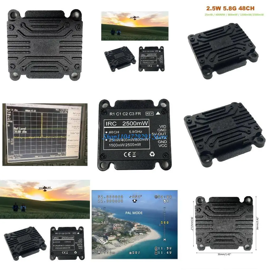 Y2GD 5.8G 48CH Video Transmission Module Video Transmitter for Long Ranging Flying
Y2GD 5.8G 48CH Video Transmission Module Video Transmitter for Long Ranging Flying