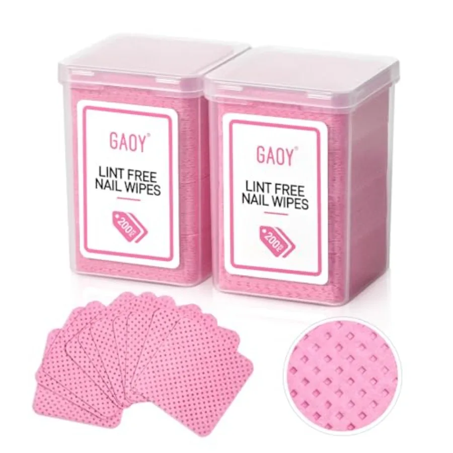GAOY Lint Free Nail Wipes, 400 Pcs Nail Polish Remover Pads, Non-Woven Cotton Pads Gel Cleaning Wipes, Manicure Supplies for Pr
GAOY Lint Free Nail Wipes, 400 Pcs Nail Polish Remover Pads, Non-Woven Cotton Pads Gel Cleaning Wipes, Manicure Supplies for Pr