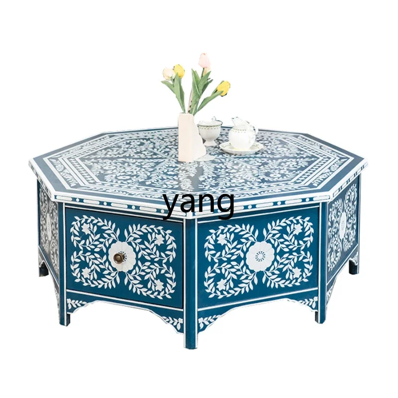 XYY light luxury medieval solid wood living room coffee table art octagonal table art pattern
XYY light luxury medieval solid wood living room coffee table art octagonal table art pattern