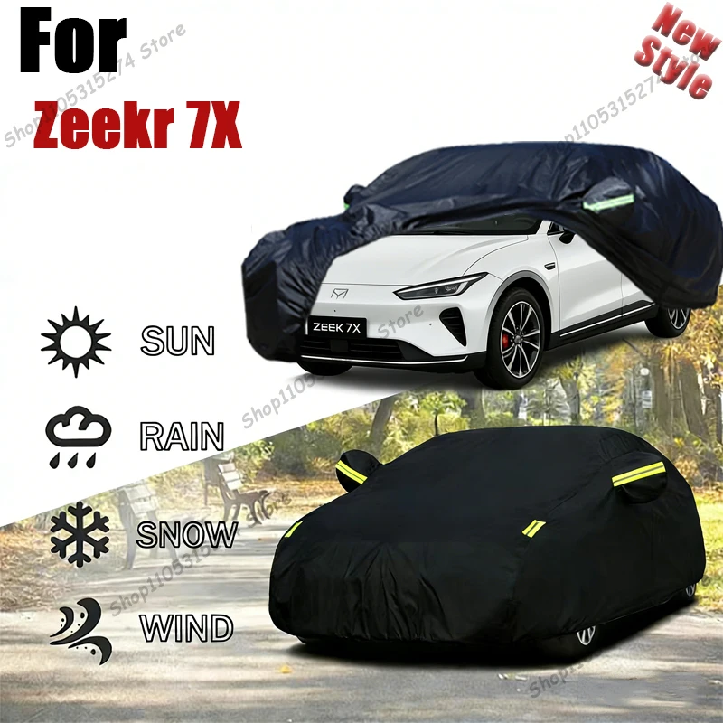 For Zeekr 7X 2025 2026 Full Car Covers Outdoor Sun Anti UV Rain Snow Dust Protection Oxford Cloth Accessories
For Zeekr 7X 2025 2026 Full Car Covers Outdoor Sun Anti UV Rain Snow Dust Protection Oxford Cloth Accessories