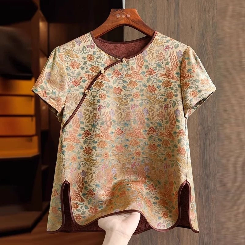 2025 fashionable design sense jacquard shirt new chinese style diagonal buckle retro qipao top ethnic style leisure daily blouse
2025 fashionable design sense jacquard shirt new chinese style diagonal buckle retro qipao top ethnic style leisure daily blouse