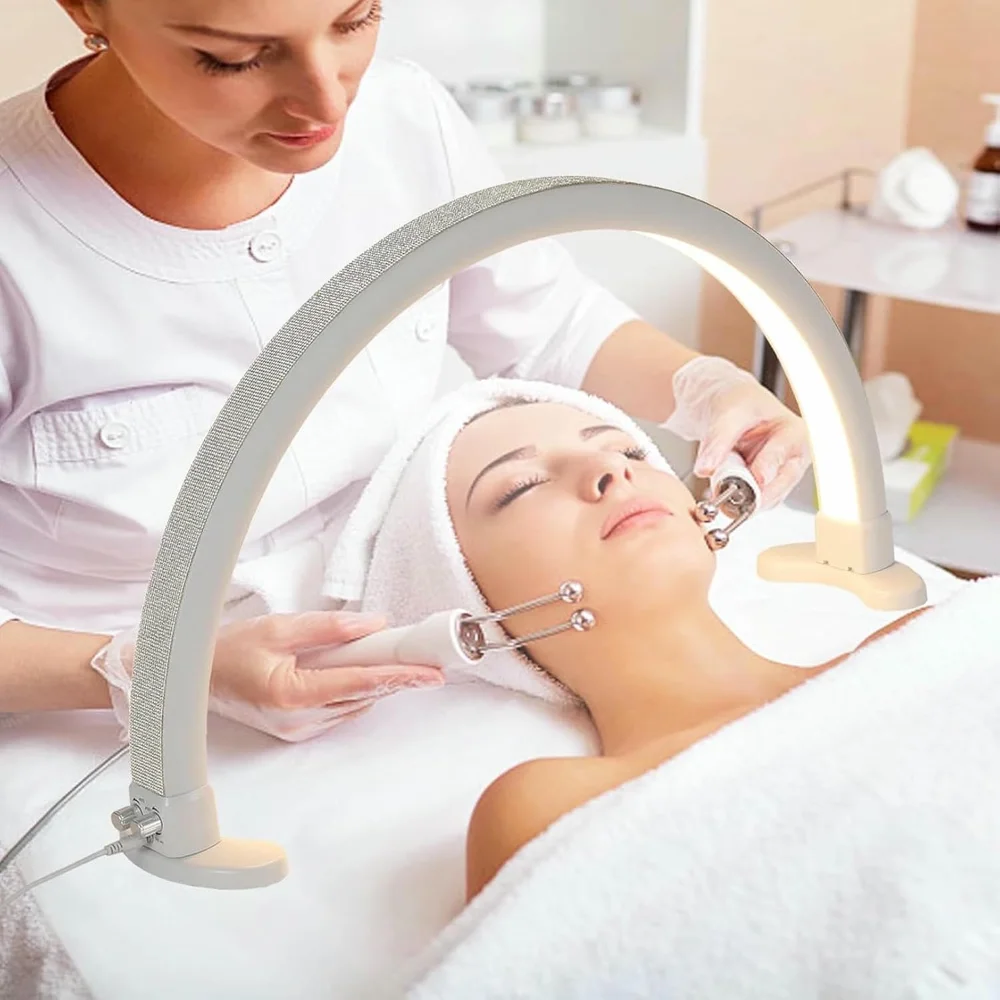 Nail Lamp for Desk, 40W Bright Half Moon Light for Nail Desk, 29" Nail Tech Light with Stepless Dimming & Color Temperature 
Nail Lamp for Desk, 40W Bright Half Moon Light for Nail Desk, 29" Nail Tech Light with Stepless Dimming & Color Temperature