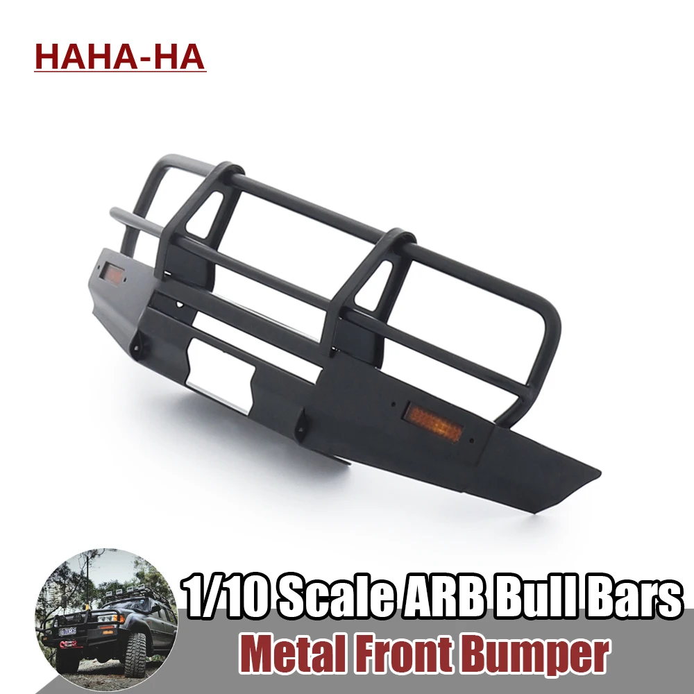 Металлический передний бампер ARB Bull Bar, масштаб 1/10, для радиоуправляемого гусеничного RUN80, шасси LC80, корпус SCX10, TRX4
Металлический передний бампер ARB Bull Bar, масштаб 1/10, для радиоуправляемого гусеничного RUN80, шасси LC80, корпус SCX10, TRX4