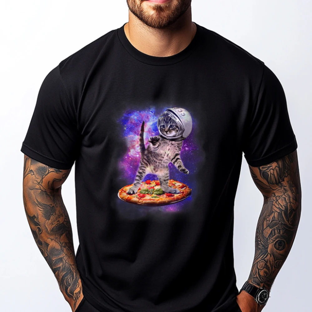 Funny Cat Flying A Pizza Astronaut Kitten Space Brand T Shirt Summer Brand Clothing Vaporwave
Funny Cat Flying A Pizza Astronaut Kitten Space Brand T Shirt Summer Brand Clothing Vaporwave