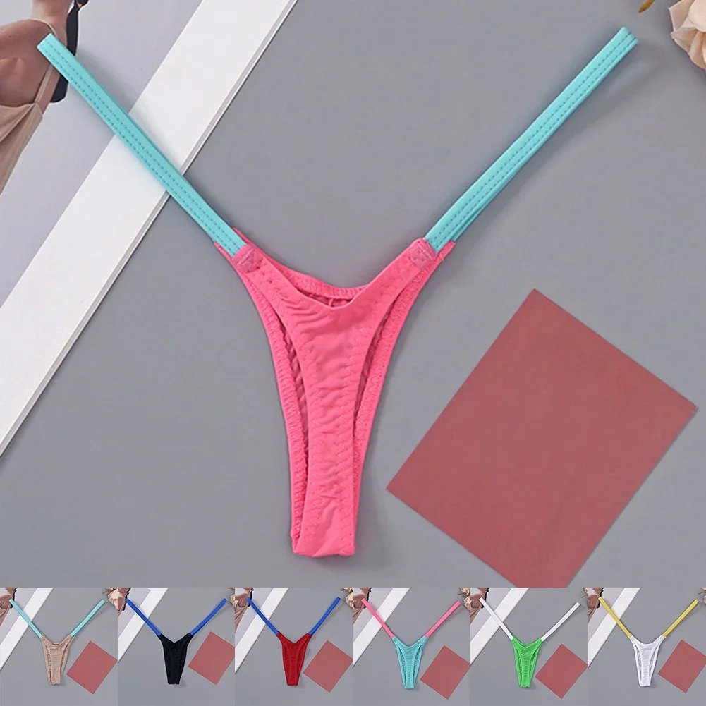 Womens T Back Lingeries Sexy Hot Underwear Soft T Pants Thin Straps Low Waist Thong Multi-color Stitching Japanese Woman Panties
Womens T Back Lingeries Sexy Hot Underwear Soft T Pants Thin Straps Low Waist Thong Multi-color Stitching Japanese Woman Panties