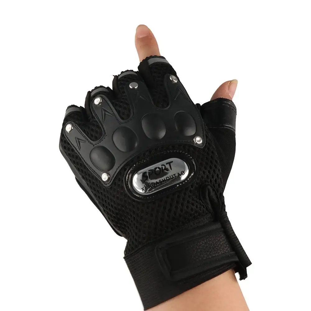 Men Outdoor Sports Motocycle Gloves Half Finger Cycling Anti-Slip Riding Gloves Bicycle Gloves PU Leather Fingerless Gloves
Men Outdoor Sports Motocycle Gloves Half Finger Cycling Anti-Slip Riding Gloves Bicycle Gloves PU Leather Fingerless Gloves