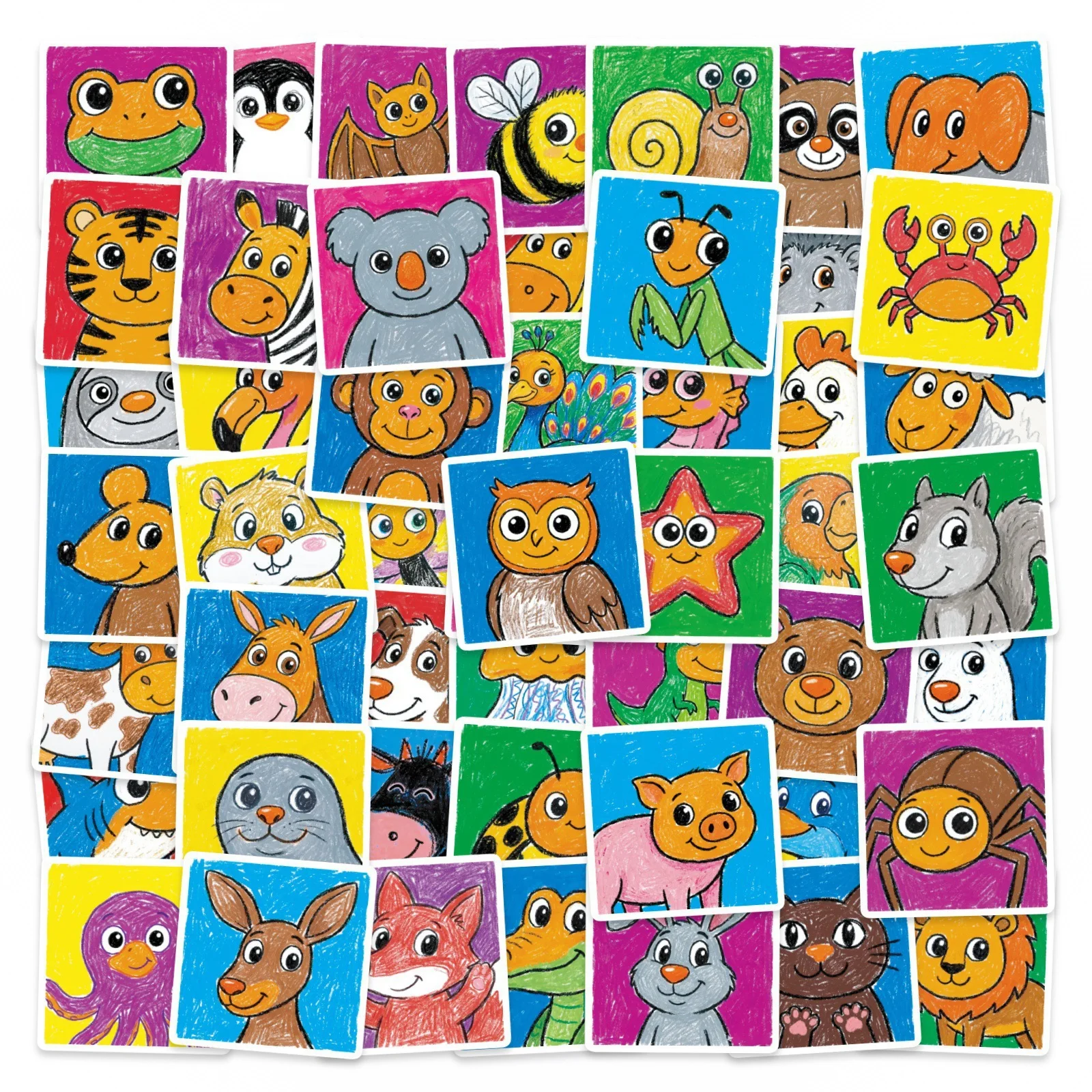10/30/50PCS Cartoon Animals Crayon Drawing Stickers Aesthetic DIY Kids Toys Car Guitar Luggage Suitcase Decals Graffiti Sticker
10/30/50PCS Cartoon Animals Crayon Drawing Stickers Aesthetic DIY Kids Toys Car Guitar Luggage Suitcase Decals Graffiti Sticker