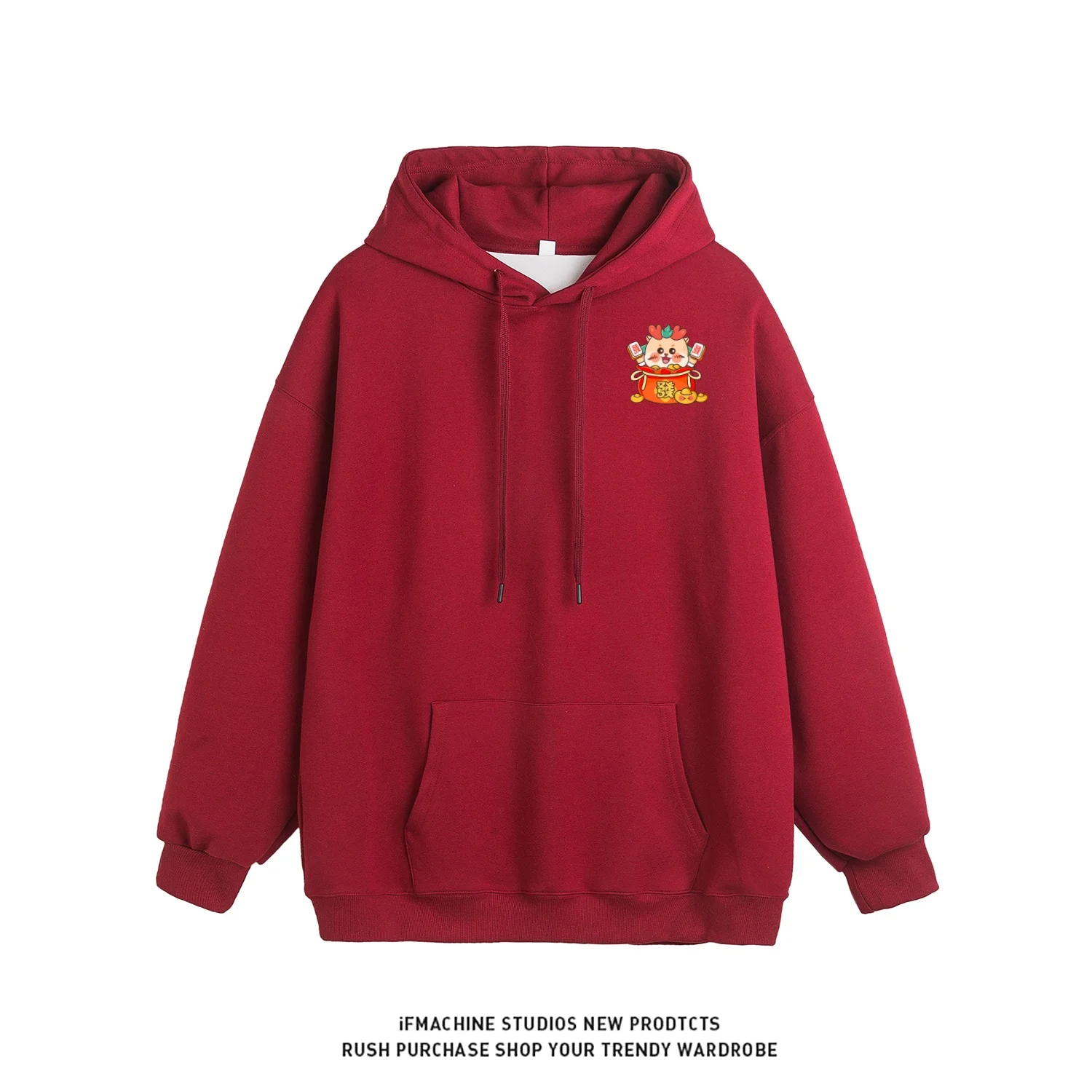 2024 Dragon Year Oversize Hoodie Men's Clothing Red Festive Aosphere Couple Sle American Sle Spring Autumn Winter
2024 Dragon Year Oversize Hoodie Men's Clothing Red Festive Aosphere Couple Sle American Sle Spring Autumn Winter