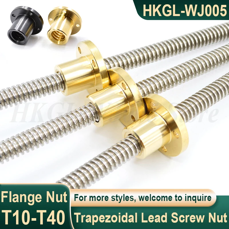 T10-T40 Trapezoidal Lead Screw Nuts Brass/45# Steel Round Flange Nut Right Hand Threaded Lead Screw Nut For CNC 3D Printer
T10-T40 Trapezoidal Lead Screw Nuts Brass/45# Steel Round Flange Nut Right Hand Threaded Lead Screw Nut For CNC 3D Printer