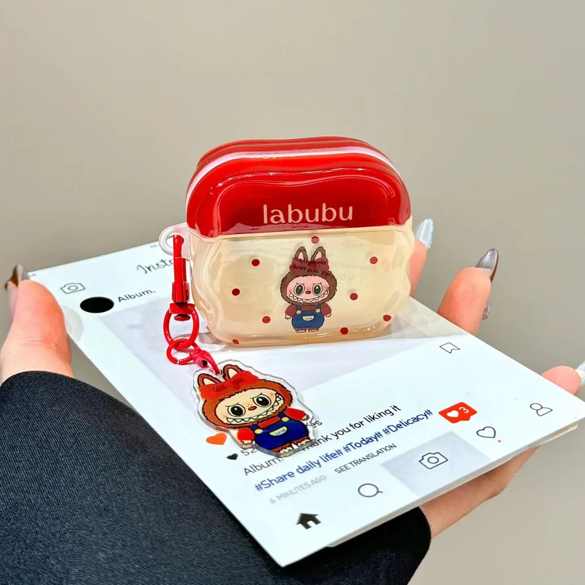 For Airpods 4 Case 2024,Labubu Toy 3D Cartoon TPU Protective Earphone Cover For Airpod 4 Case With Keychain For Kids Boys Girls
For Airpods 4 Case 2024,Labubu Toy 3D Cartoon TPU Protective Earphone Cover For Airpod 4 Case With Keychain For Kids Boys Girls