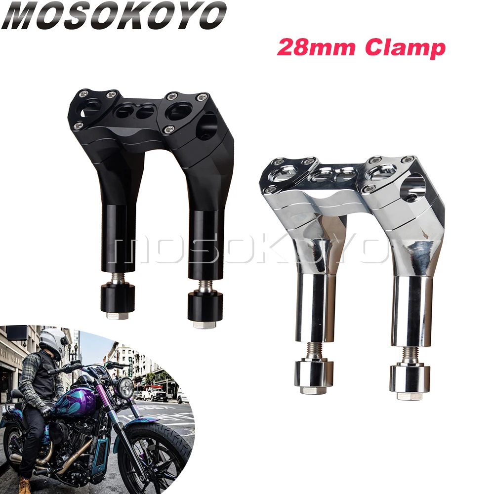 6''or 7'' Anodized Black Chrome Motorcycle Pull-Back Clamp Handlebar Risers For Harley Dyna Softail Sportster Street Bob Chopper
6''or 7'' Anodized Black Chrome Motorcycle Pull-Back Clamp Handlebar Risers For Harley Dyna Softail Sportster Street Bob Chopper