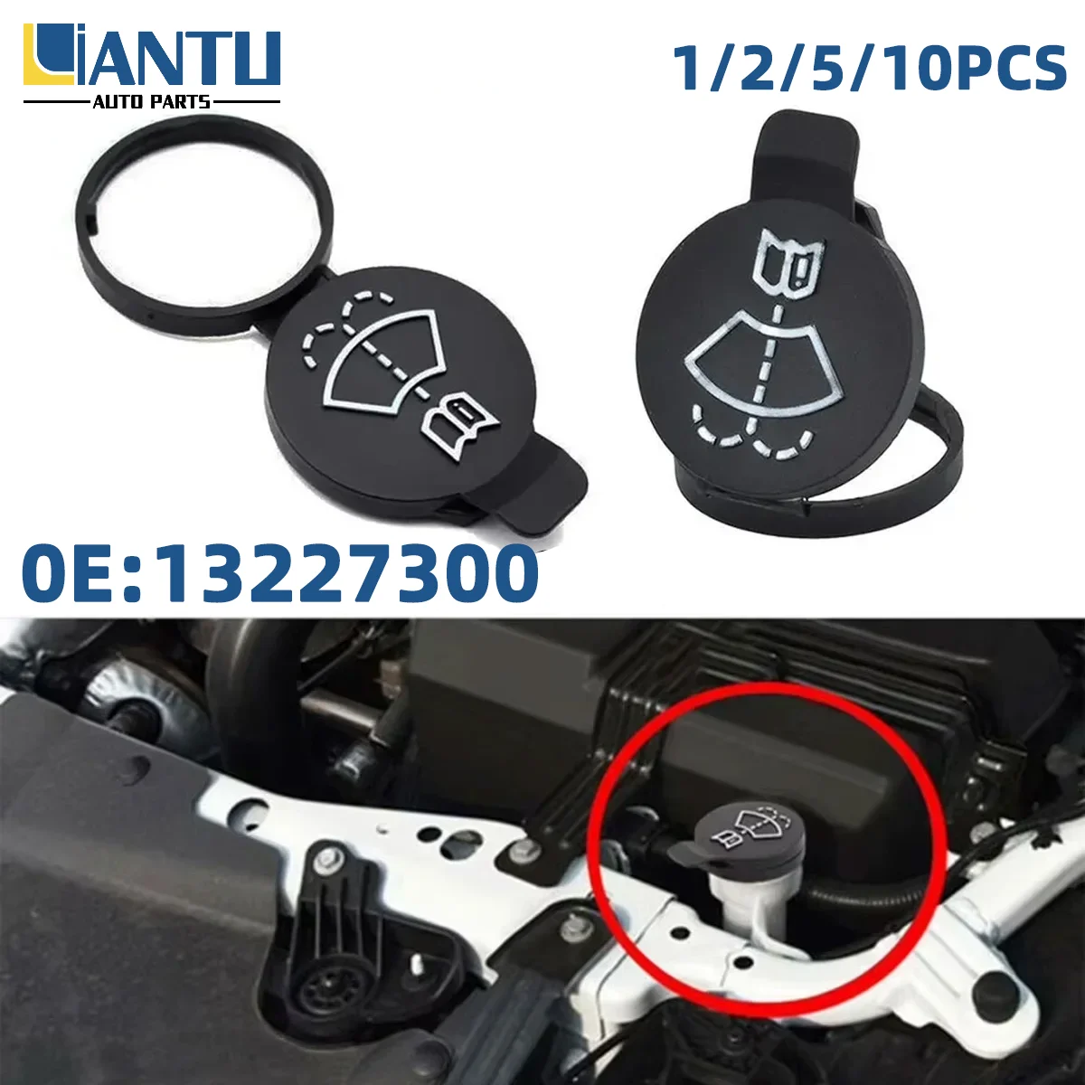 1/2/5/10pcs Car Water Tank Cover Black Water Tank Cover 13227300 Suitable For Cadillac Ats/Xt/Malibu/Silverado Other Cars
1/2/5/10pcs Car Water Tank Cover Black Water Tank Cover 13227300 Suitable For Cadillac Ats/Xt/Malibu/Silverado Other Cars