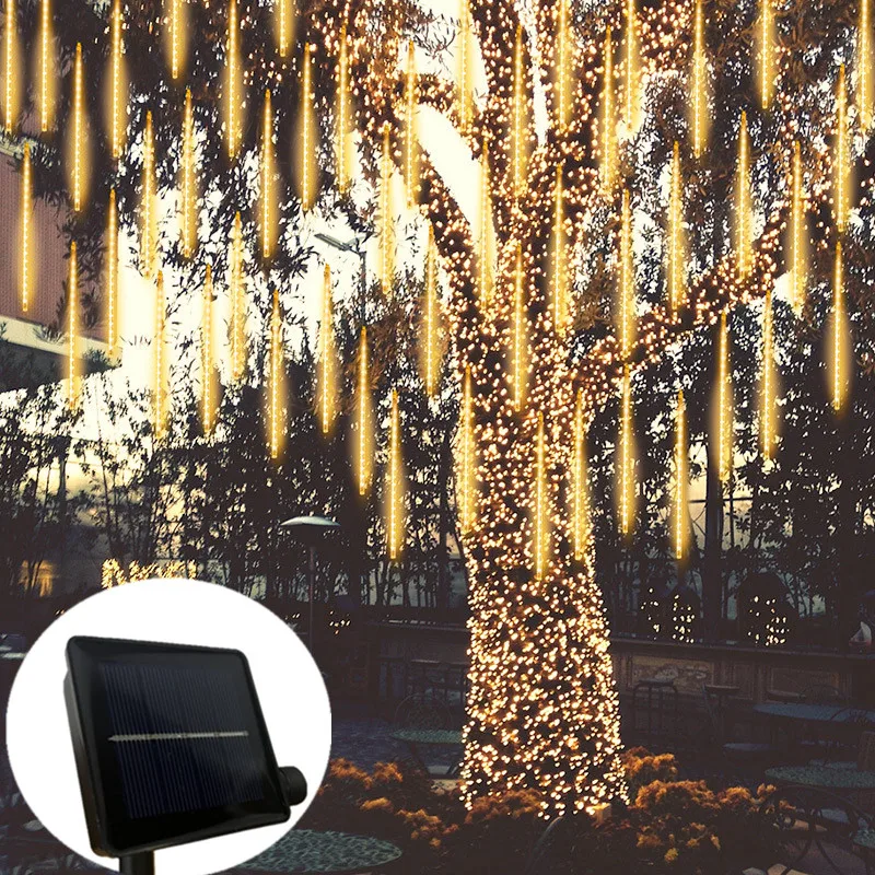 LED 8 Tube Solar Meteor Shower Rain String Lights 30/50cm Holiday Garland Fairy Light Outdoor Christmas Tree Wedding Decoration
LED 8 Tube Solar Meteor Shower Rain String Lights 30/50cm Holiday Garland Fairy Light Outdoor Christmas Tree Wedding Decoration