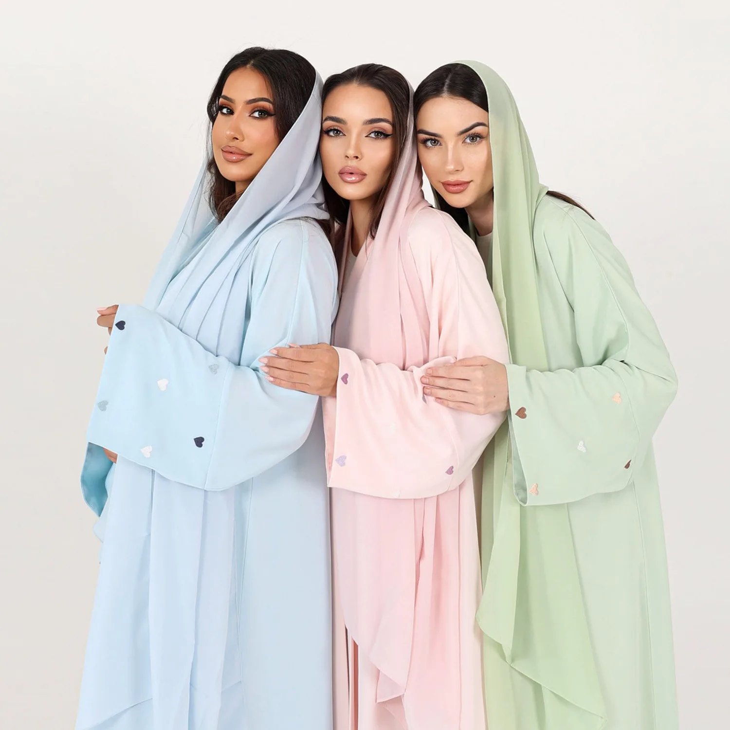 Embroidered Open Abaya Muslim Women Maxi Dress Turkey Dubai Kaftan Eid Ramadan Islam Jalabiya Caftan Marocain Femme Kebaya Robe
Embroidered Open Abaya Muslim Women Maxi Dress Turkey Dubai Kaftan Eid Ramadan Islam Jalabiya Caftan Marocain Femme Kebaya Robe