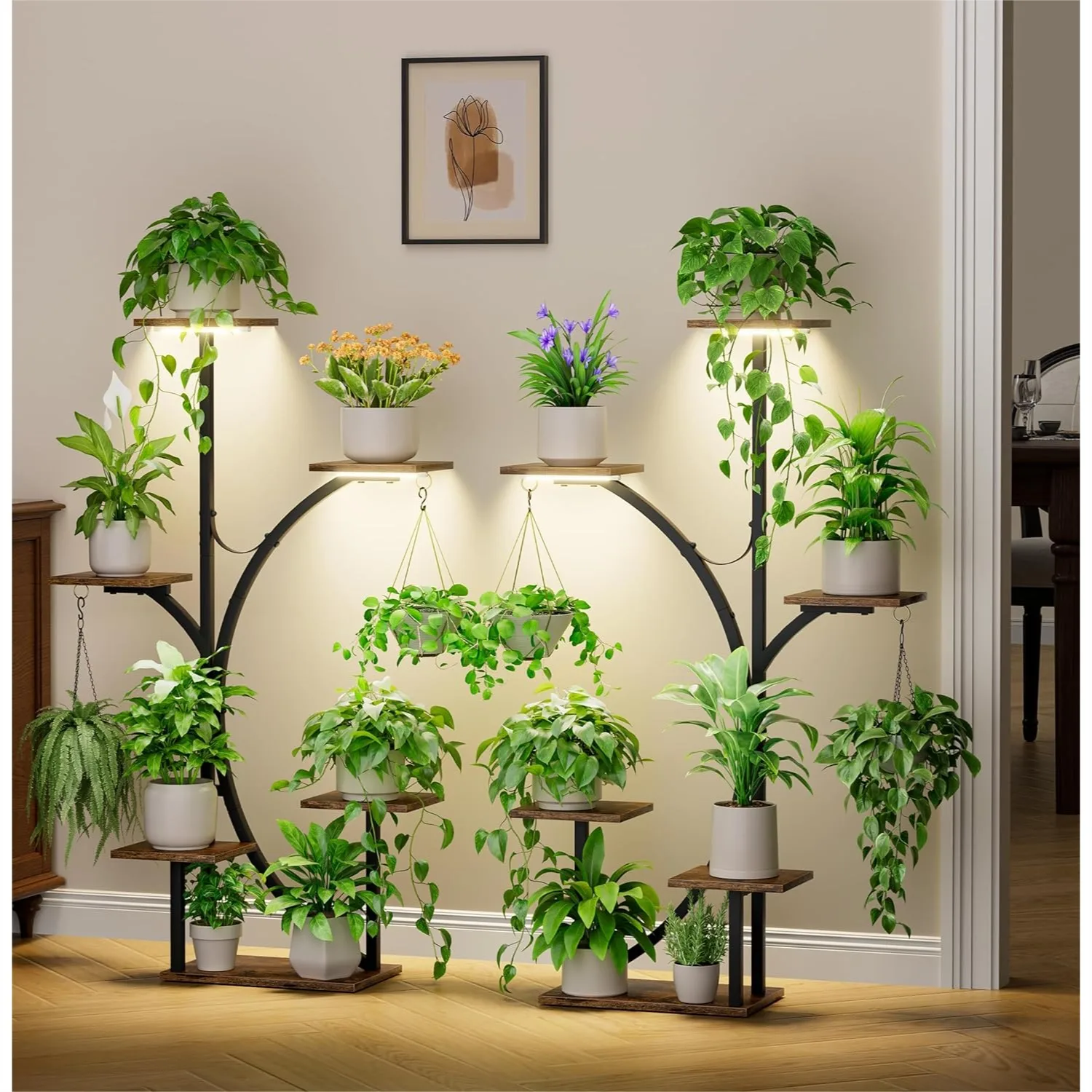Plant Stand Indoor with Grow Lights - 2 Pack Corner Shelf, 6 Tiered 47'' K-Shaped Rack for Multiple Plants, Flower Stands for
Plant Stand Indoor with Grow Lights - 2 Pack Corner Shelf, 6 Tiered 47'' K-Shaped Rack for Multiple Plants, Flower Stands for