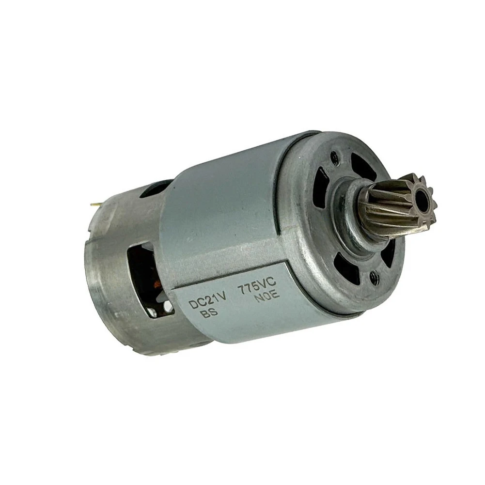 21V 775 DC Motor for Drill Replacement with 10 Teeth Gear Copper Core Coil and Stainless Steel Build for Durability
21V 775 DC Motor for Drill Replacement with 10 Teeth Gear Copper Core Coil and Stainless Steel Build for Durability