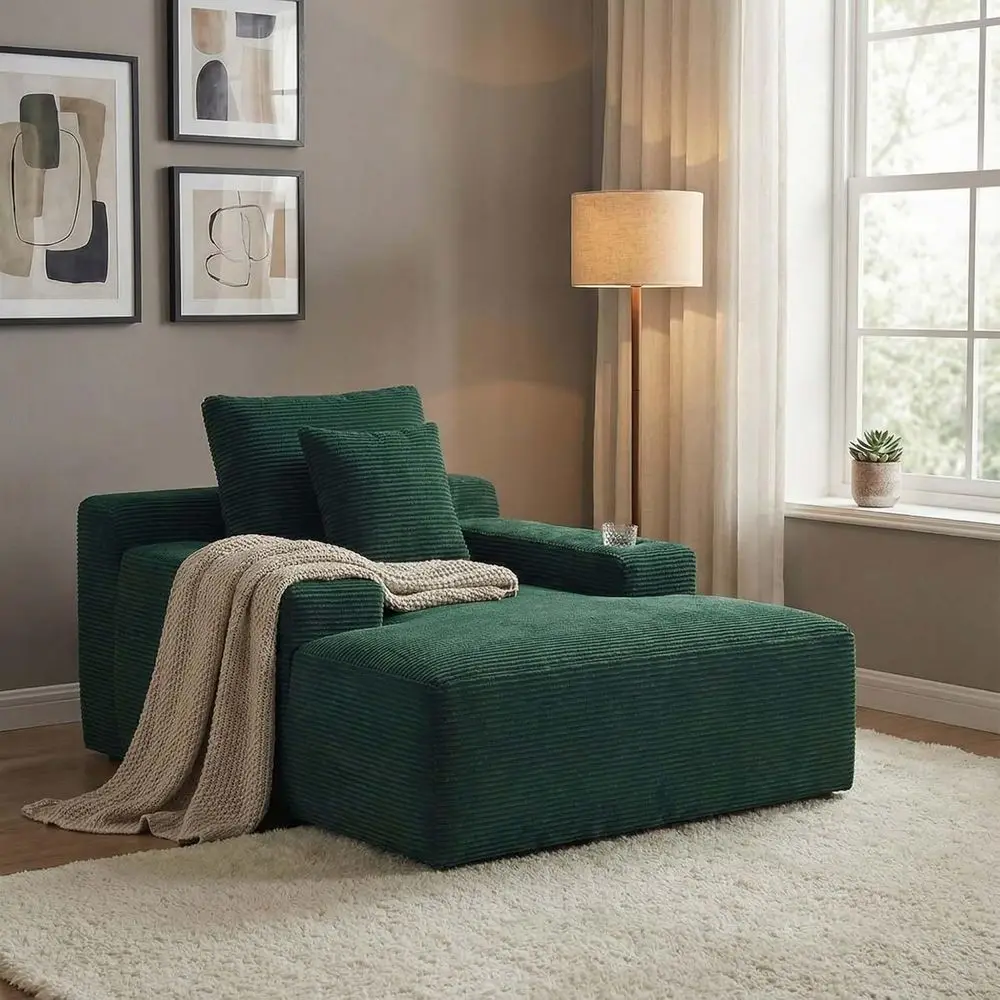 Oversized 66 Chaise Lounge Chair, Sleeper Sofa Bed with Cup Holders, Pillows, Deep Seated Corduroy, Ideal for Reading, Living Ro
Oversized 66 Chaise Lounge Chair, Sleeper Sofa Bed with Cup Holders, Pillows, Deep Seated Corduroy, Ideal for Reading, Living Ro