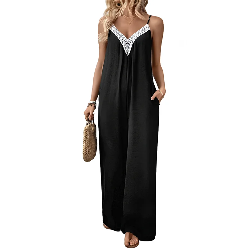 A83F-Women Summer Casual Sleeveless Spaghetti Strap Boho Wide Leg Jumpsuits Rompers Dressy 2025
A83F-Women Summer Casual Sleeveless Spaghetti Strap Boho Wide Leg Jumpsuits Rompers Dressy 2025
