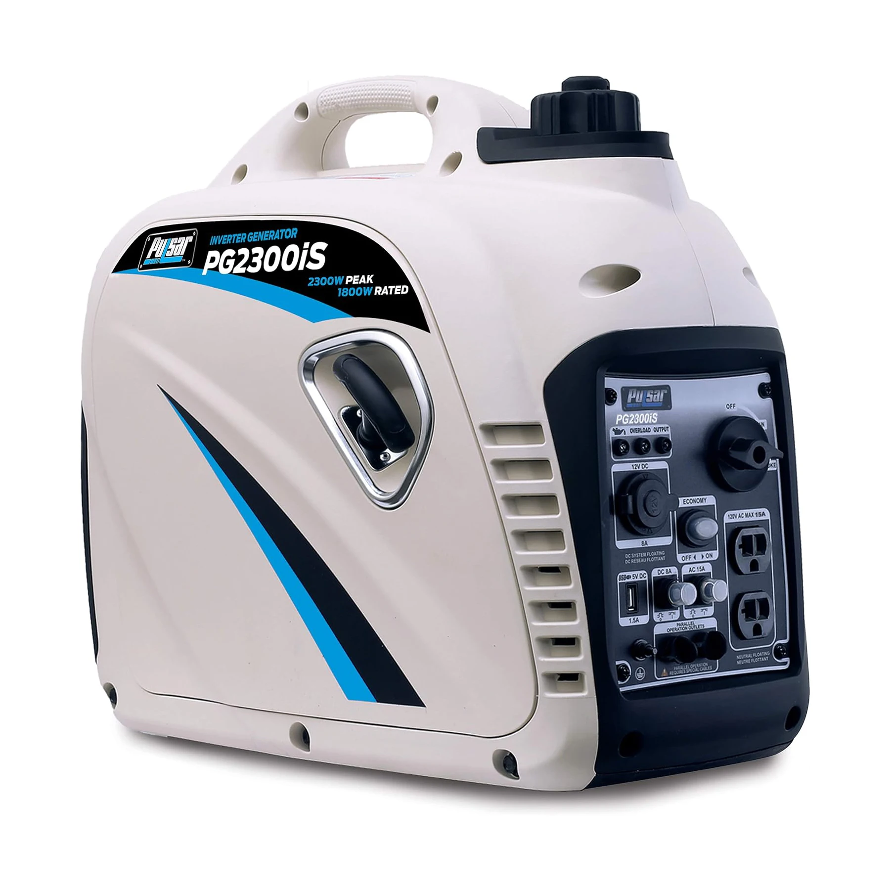 2,300W Super Quiet Gas-Powered Inverter Generator with USB Outlet & Parallel Capability CARB Compliant
2,300W Super Quiet Gas-Powered Inverter Generator with USB Outlet & Parallel Capability CARB Compliant