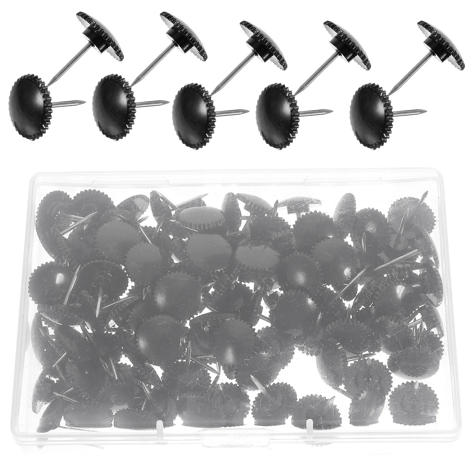 100pcs Black Thumb Tacks Wear Resistant Office Classroom Decorations Home Accessories Map Markers Art Crafts Travel
100pcs Black Thumb Tacks Wear Resistant Office Classroom Decorations Home Accessories Map Markers Art Crafts Travel