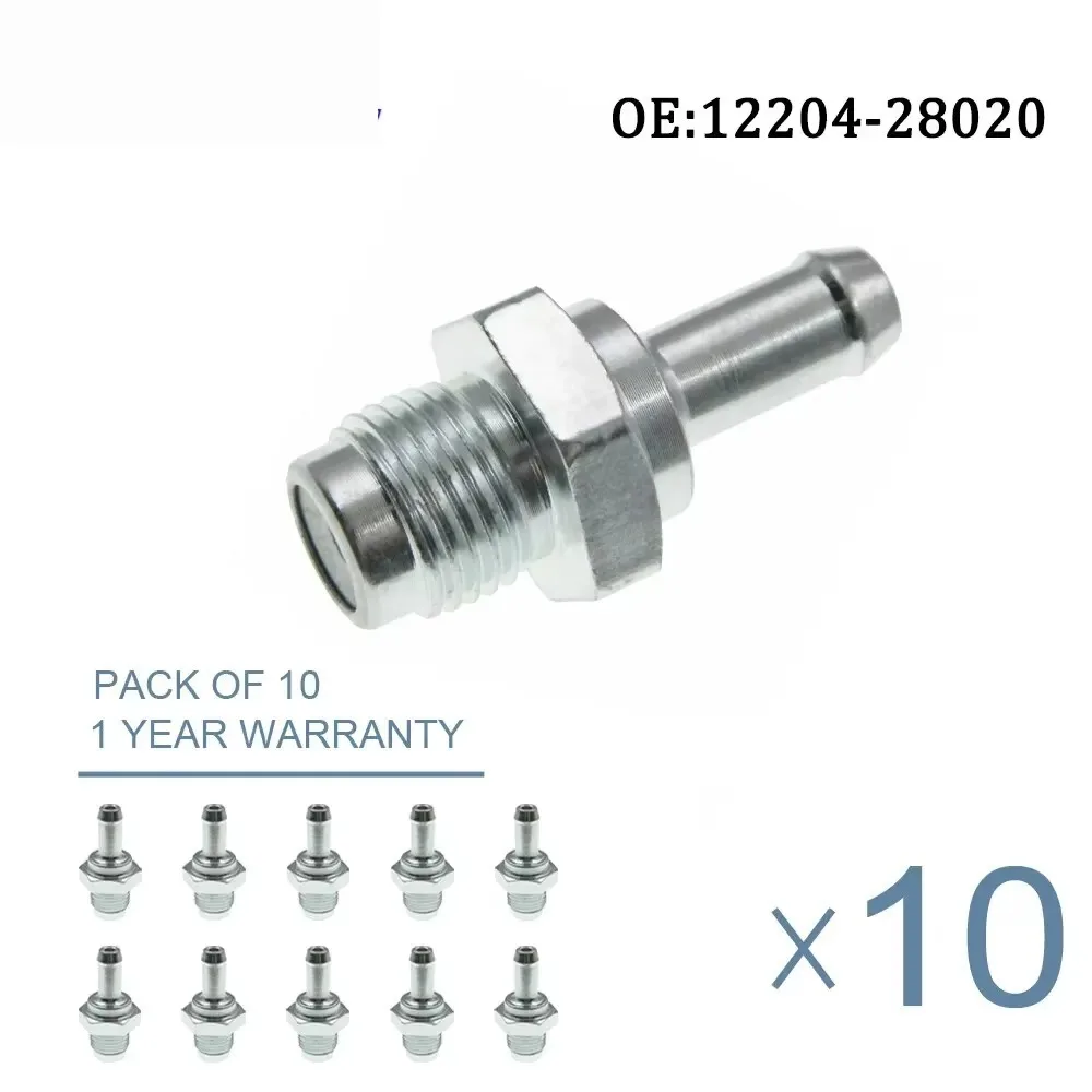 10PCS 12204-28020 Válvula PCV para Toyota Camry Highlanr Solara Scion TC 2.4L 2AZFE RAV4 2.0L 1220428020 6P1205 29524
10PCS 12204-28020 Válvula PCV para Toyota Camry Highlanr Solara Scion TC 2.4L 2AZFE RAV4 2.0L 1220428020 6P1205 29524