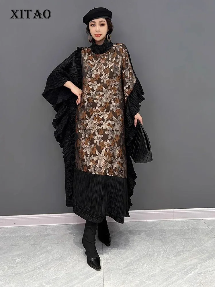 XITAO Print Contrast Color Patchwork Batwing Sleeve Dresses Pullover Loose Slimming Mid-calf A-line Fashion Dress Spring LJ1091
XITAO Print Contrast Color Patchwork Batwing Sleeve Dresses Pullover Loose Slimming Mid-calf A-line Fashion Dress Spring LJ1091