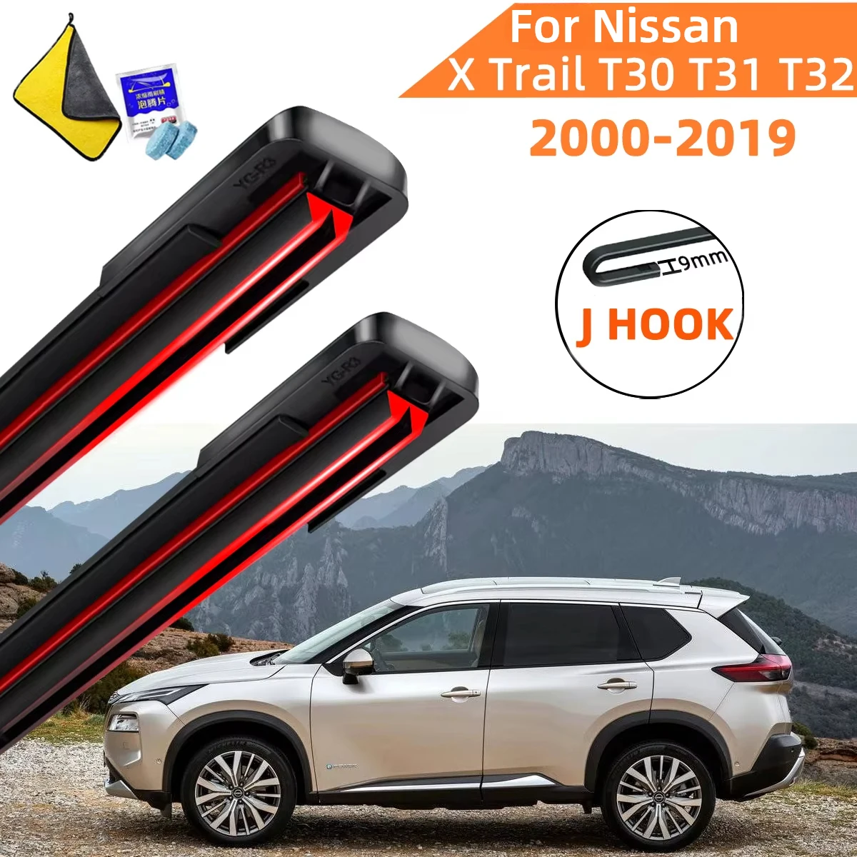 Double Rubber Car Wipers for Nissan X Trail T30 T31 T32 Front Blade Brushes Cutter Automobiles Accessorie Windscreen Wear Wiper
Double Rubber Car Wipers for Nissan X Trail T30 T31 T32 Front Blade Brushes Cutter Automobiles Accessorie Windscreen Wear Wiper