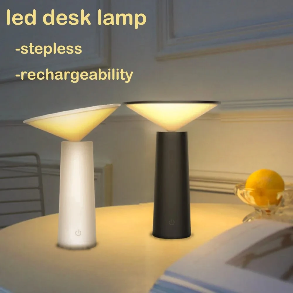 Fashion LED Table Lamp Dimmable Bedroom Reading Aesthetic Room Decoration Portable USB Rechargeable Bedroom Night Lights Gift
Fashion LED Table Lamp Dimmable Bedroom Reading Aesthetic Room Decoration Portable USB Rechargeable Bedroom Night Lights Gift