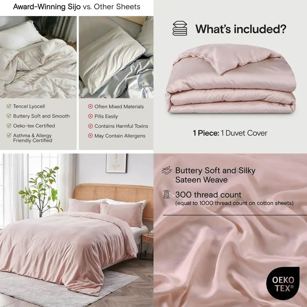 Роскошный пододеяльник из эвкалипта и лиоцелла, мягкий и охлаждающий, Рекомендуется AD (Blush, Full/Queen, 90x90)
Роскошный пододеяльник из эвкалипта и лиоцелла, мягкий и охлаждающий, Рекомендуется AD (Blush, Full/Queen, 90x90)