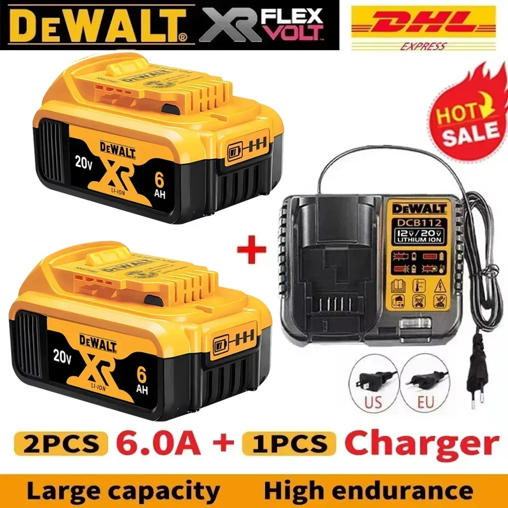New 20V 6.0Ah MAX 18650 Battery Power Tool Replacement DeWalt DCG406 DCD887 DCF880 DCF860 DCF922 20V 18v Battery With Charger
New 20V 6.0Ah MAX 18650 Battery Power Tool Replacement DeWalt DCG406 DCD887 DCF880 DCF860 DCF922 20V 18v Battery With Charger