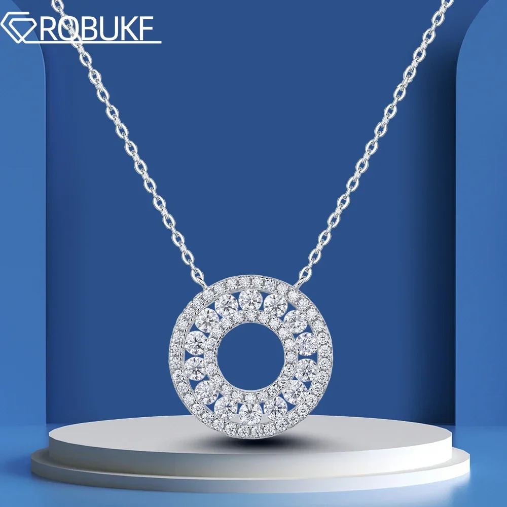 1.4cttw Double Circle All Moissanite Necklace For Women D Color Lab Diamond 925 Sterling Silver Pendant Necklace Wedding Jewelry
1.4cttw Double Circle All Moissanite Necklace For Women D Color Lab Diamond 925 Sterling Silver Pendant Necklace Wedding Jewelry