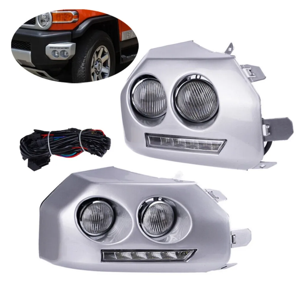 Противотуманные фары и дневные ходовые огни (ДХО) для Toyota FJ Cruiser 2007-2014 годов выпуска
Противотуманные фары и дневные ходовые огни (ДХО) для Toyota FJ Cruiser 2007-2014 годов выпуска