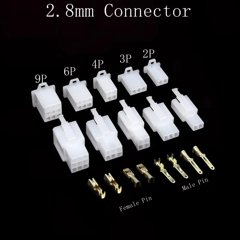 10/20Set 2.8mm 2/3/4/6/9 Pin Automotive 2.8 Electrical wire Connector Male Female Cable Terminal Plug Kits Motorcycle Ebike Car
10/20Set 2.8mm 2/3/4/6/9 Pin Automotive 2.8 Electrical wire Connector Male Female Cable Terminal Plug Kits Motorcycle Ebike Car