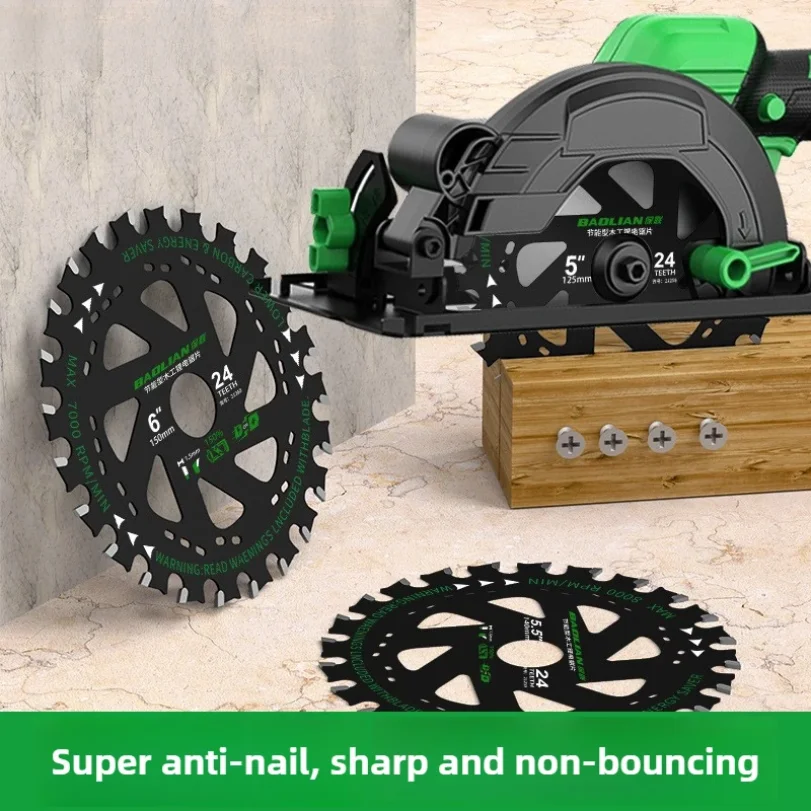 Lithium Battery Saw Blade Woodworking Alternating Tooth 4/5/6 Inch Cutting Machine Circular Saw Blade Energy Saving Type
Lithium Battery Saw Blade Woodworking Alternating Tooth 4/5/6 Inch Cutting Machine Circular Saw Blade Energy Saving Type