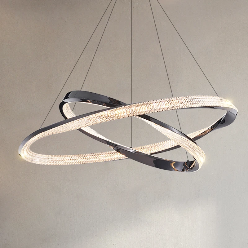 Light luxury living room chandelier designer villa model room creative bedroom restaurant minimalist circular lamp
Light luxury living room chandelier designer villa model room creative bedroom restaurant minimalist circular lamp