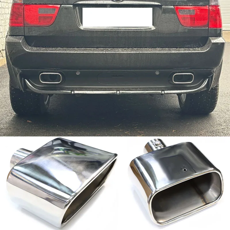 Car Exhaust Tip For BMW X5 2004-2007 304 Stainless Steel Car Universal Square Tailpipe Exhaust Pipe Nozzle Tip
Car Exhaust Tip For BMW X5 2004-2007 304 Stainless Steel Car Universal Square Tailpipe Exhaust Pipe Nozzle Tip
