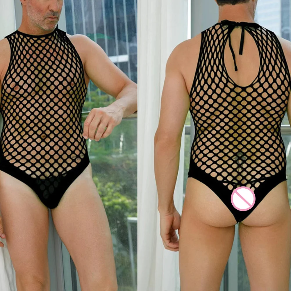 Sexy Mens Fishnet Hollow Bodysuits Sexy Bodystocking Sissy Jumpsuit Erotic Lingerie Elastic Bodycon Gay Night Club
Sexy Mens Fishnet Hollow Bodysuits Sexy Bodystocking Sissy Jumpsuit Erotic Lingerie Elastic Bodycon Gay Night Club