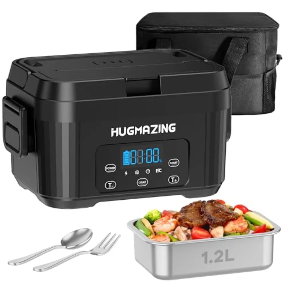 Cordless Electric Lunch Box for Adults, Men and Women Rechargeable Self-Heating Food Warmer with 1.2L SS Container, Battery-Pow
Cordless Electric Lunch Box for Adults, Men and Women Rechargeable Self-Heating Food Warmer with 1.2L SS Container, Battery-Pow