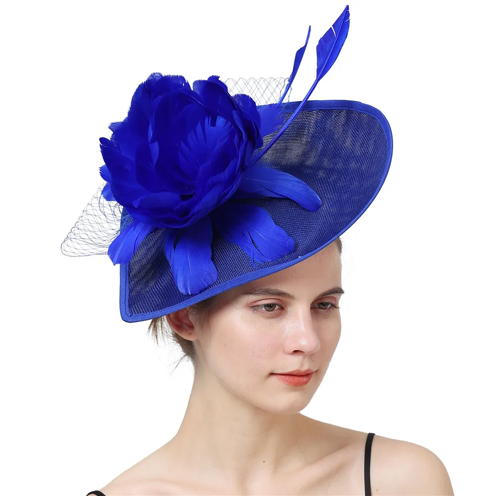 Women Veils Fascinator Hat Event Wedding Headwear Party Church Headpiece Fashion Feather Hair Accessories Sinamay Fascinators
Women Veils Fascinator Hat Event Wedding Headwear Party Church Headpiece Fashion Feather Hair Accessories Sinamay Fascinators