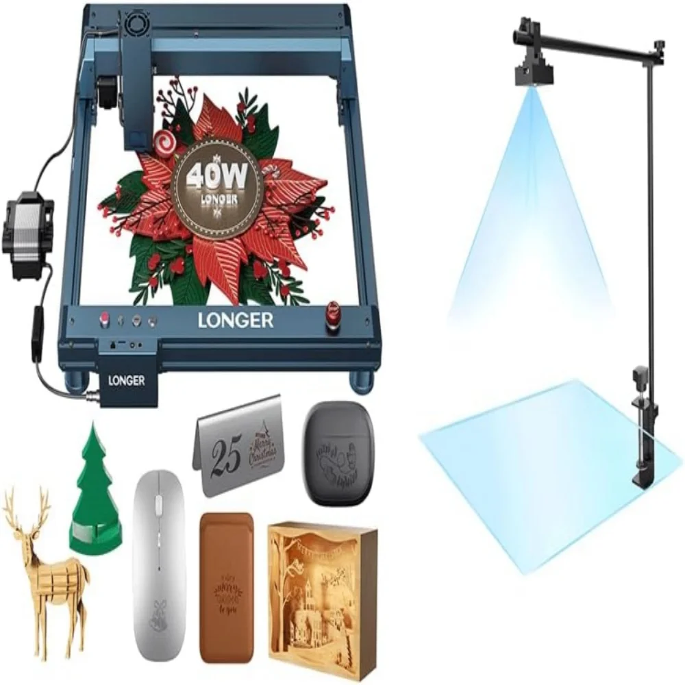 Longer Laser B1 40W Laser Engraver with Auto Air Assist & LONGER Lightburn Camera
Longer Laser B1 40W Laser Engraver with Auto Air Assist & LONGER Lightburn Camera