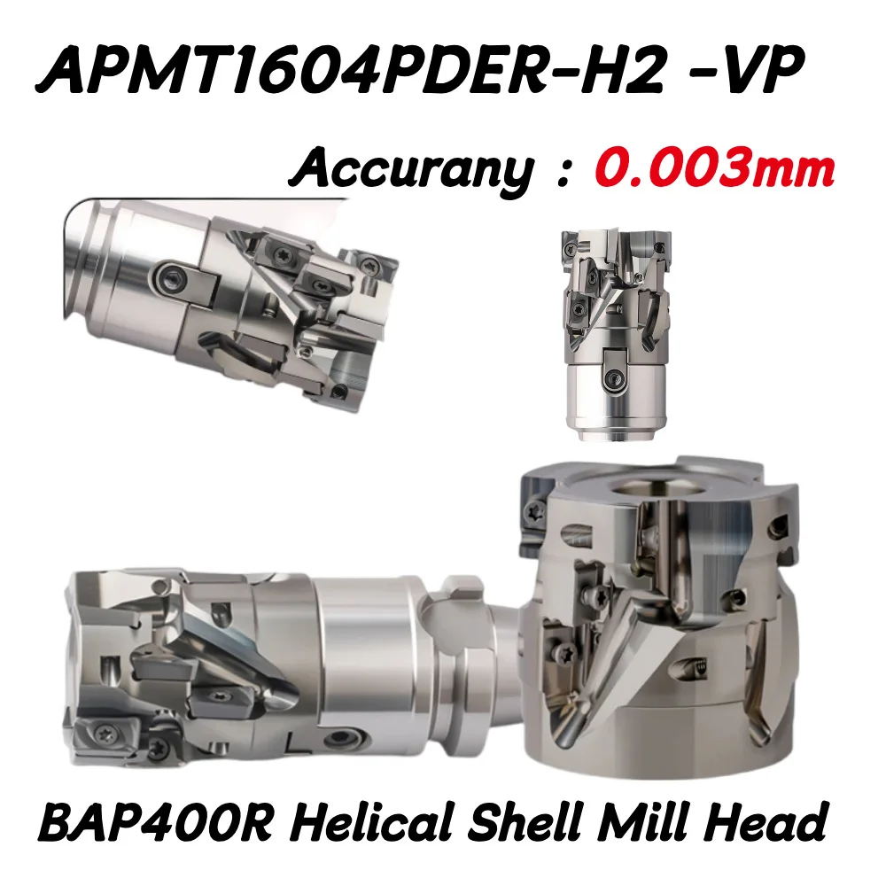 CNC TOOL BAP400R Corn Milling Cutter head Side Roughing Cutting Spiral Groove Machining Center Tool for APMT1604 Insert
CNC TOOL BAP400R Corn Milling Cutter head Side Roughing Cutting Spiral Groove Machining Center Tool for APMT1604 Insert