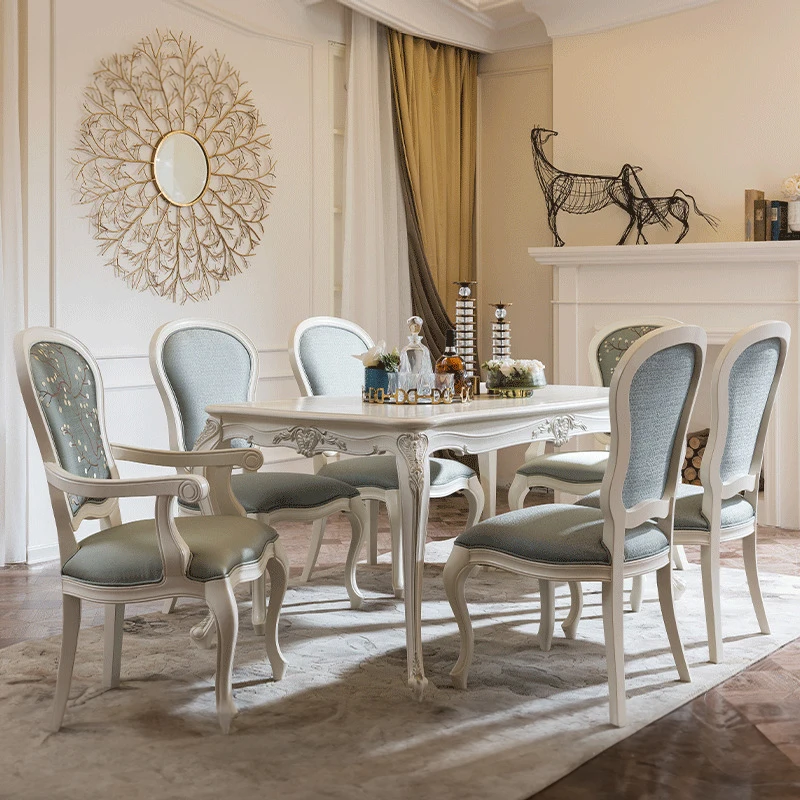 !@European Style Carved Wood Dinner Table With Chairs Home Furniture Dining Room Set
!@European Style Carved Wood Dinner Table With Chairs Home Furniture Dining Room Set
