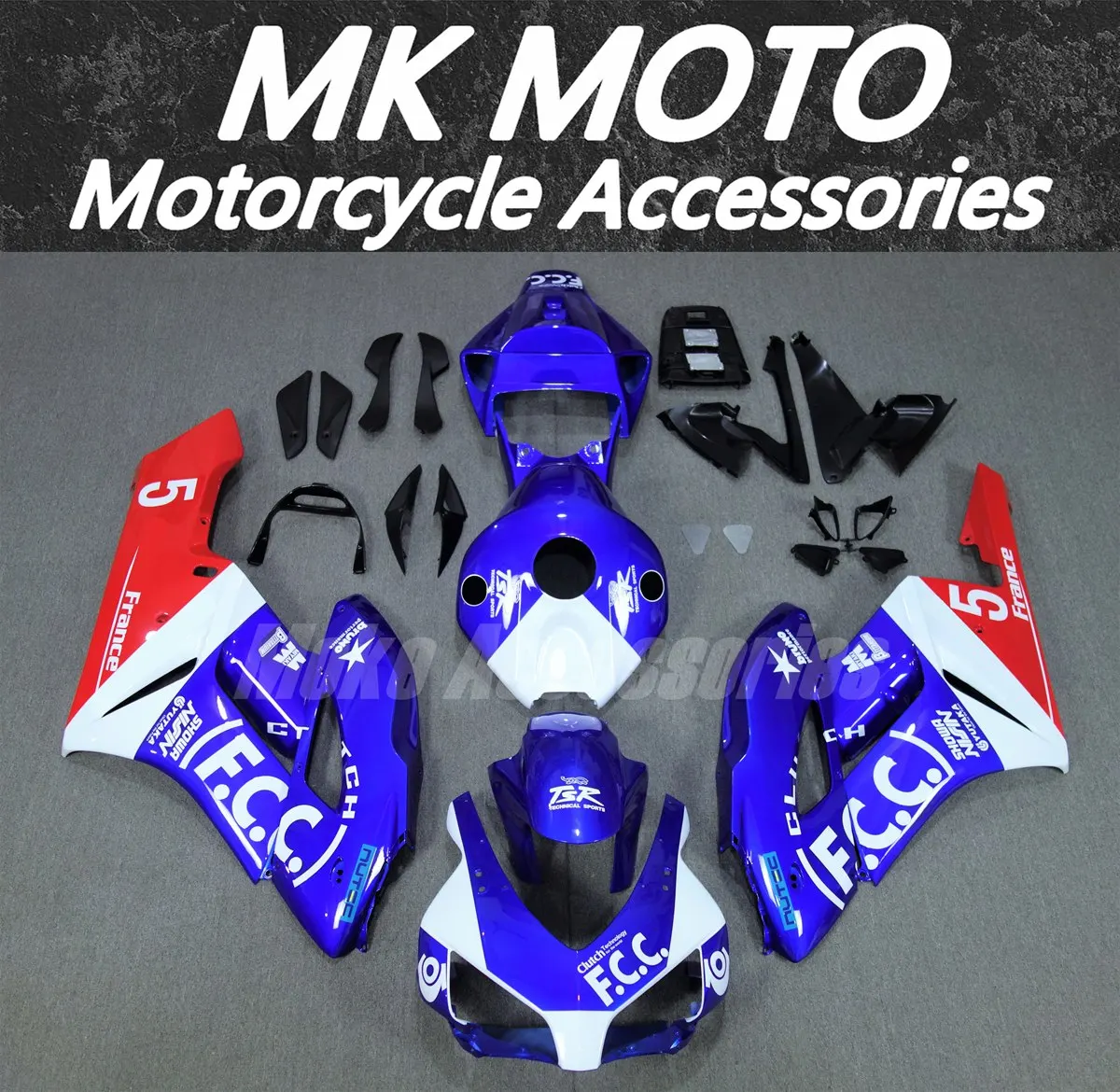 Motorcycle Fairings Kit Fit For Cbr1000rr 2004-2005 Bodywork Set High Quality ABS Injection Blue FCC Red White
Motorcycle Fairings Kit Fit For Cbr1000rr 2004-2005 Bodywork Set High Quality ABS Injection Blue FCC Red White