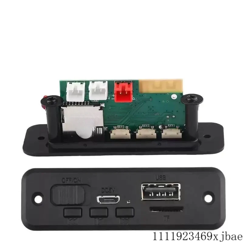 Bluetooth MP3 Decoder Board Module Car FM Radio Module MP3 WAV Decoding with Bluetooth Call Speaker Amplifier Audio Receiver