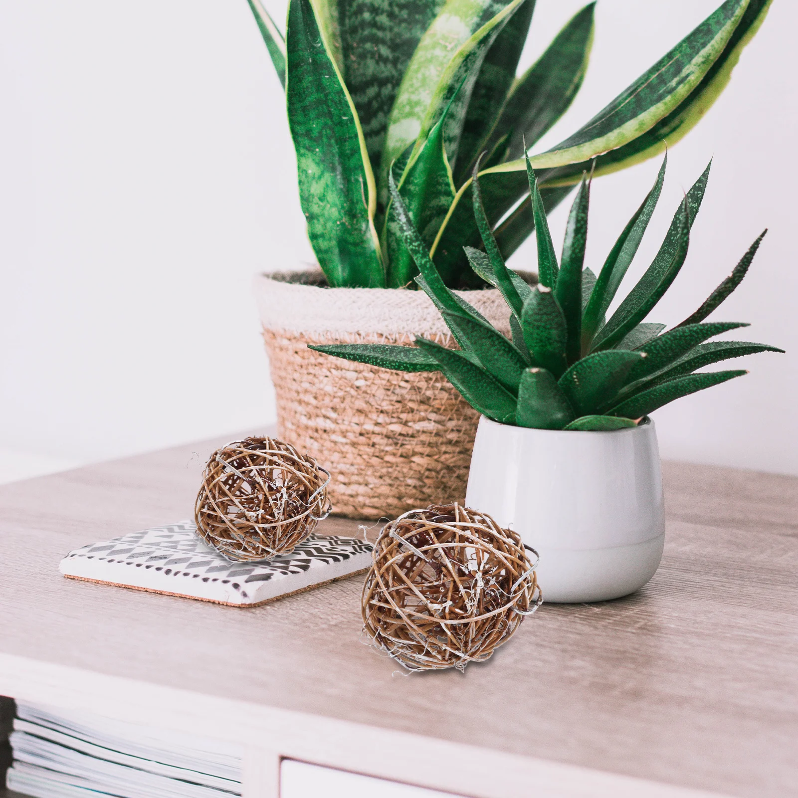 10Pcs Rattan Ball Hanging Decoration Natural Wicker Ornaments Home Decor Tabletop Centerpiece Accessories Rustic Style Accents
10Pcs Rattan Ball Hanging Decoration Natural Wicker Ornaments Home Decor Tabletop Centerpiece Accessories Rustic Style Accents