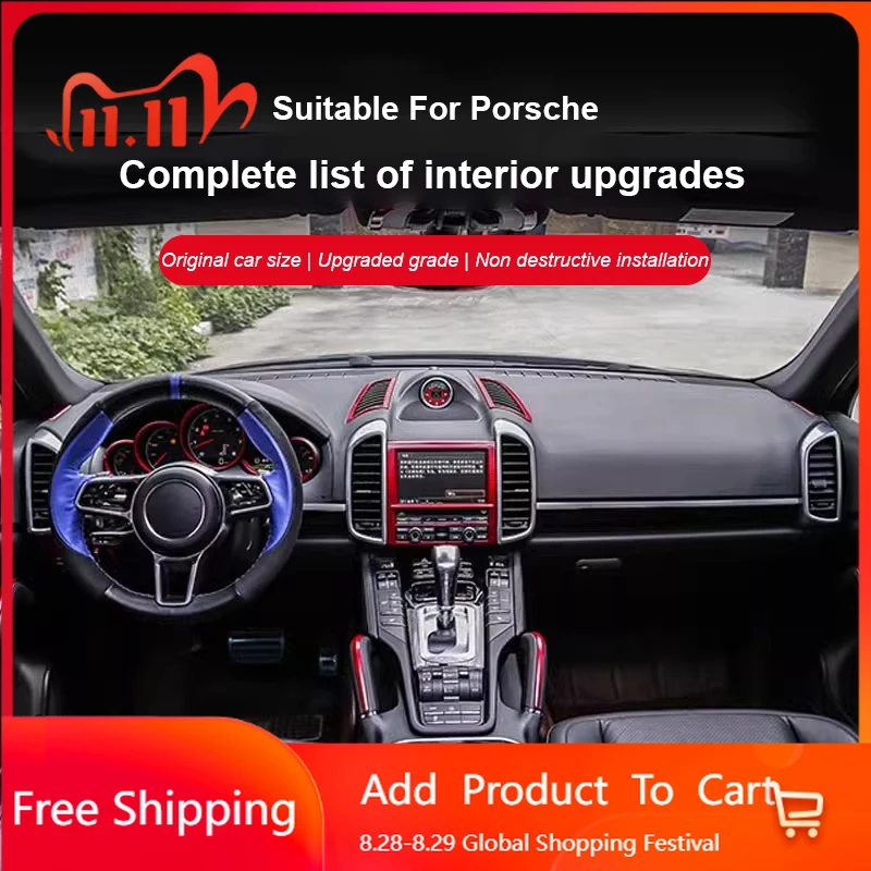 Внутренние наклейки для Porsche Cayenne 2011 2012 2013 2014 2015 2016 2017, декоративная полоса приборной панели, специальная наклейка Inter
Внутренние наклейки для Porsche Cayenne 2011 2012 2013 2014 2015 2016 2017, декоративная полоса приборной панели, специальная наклейка Inter