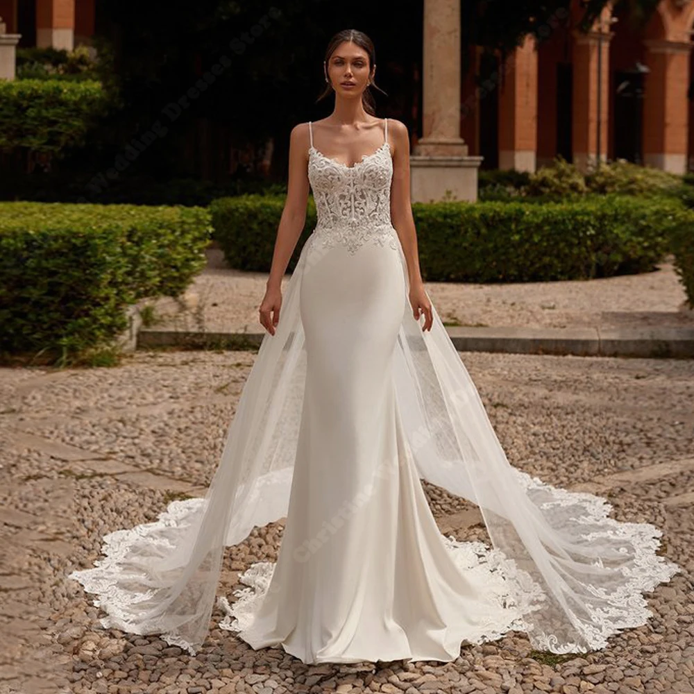 Luminous Mermaid Wedding Dresses Elegant Sweetheart Collar Bridal Gowns Sleeveless Backless Princess Vestido De Novia Customized
Luminous Mermaid Wedding Dresses Elegant Sweetheart Collar Bridal Gowns Sleeveless Backless Princess Vestido De Novia Customized