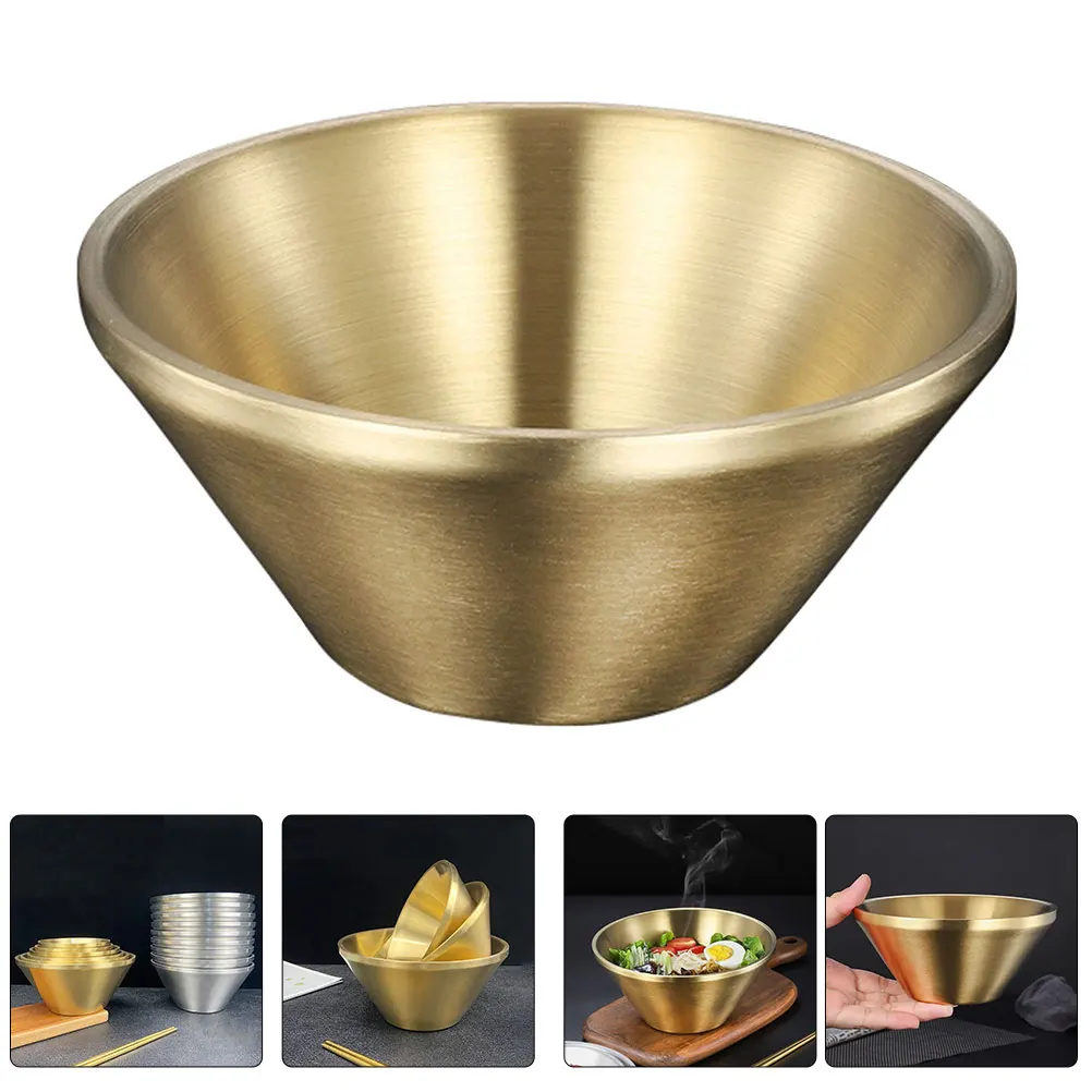 Double Layer Insulation Stainless Steel Ramen Anti-Scald Soup Bowl Heat Resistant Noodle Bowl for Hot Soup Fruits
Double Layer Insulation Stainless Steel Ramen Anti-Scald Soup Bowl Heat Resistant Noodle Bowl for Hot Soup Fruits