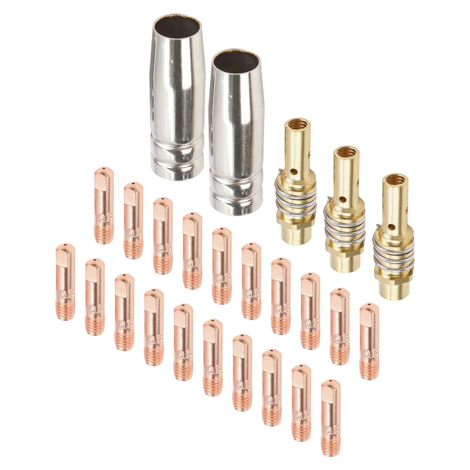 25PCS For MIG Welder Accessory Set Includes Contact Tips and Nozzles for 15AK 0 8mm Parts for Professional Welding
25PCS For MIG Welder Accessory Set Includes Contact Tips and Nozzles for 15AK 0 8mm Parts for Professional Welding