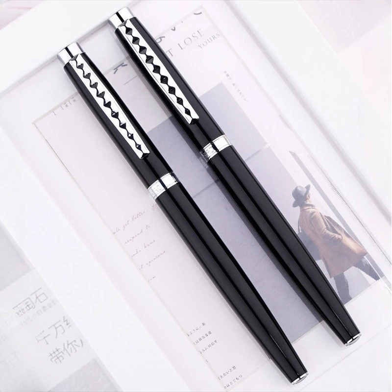 Hero Black Steel Fountain Pens Silver 0.5F Handwriting Practice Professional Calligraphy Pen Kids Teen School Stationery Gift
Hero Black Steel Fountain Pens Silver 0.5F Handwriting Practice Professional Calligraphy Pen Kids Teen School Stationery Gift